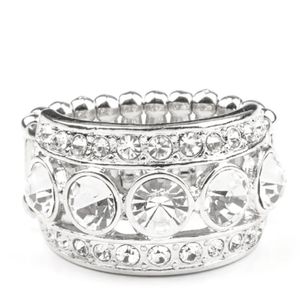 Princess Pedigree White Ring Rhinestone Fashion Jewelry
